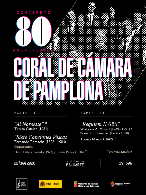 Concierto 80 Aniversario Coral de Cámara de Pamplona