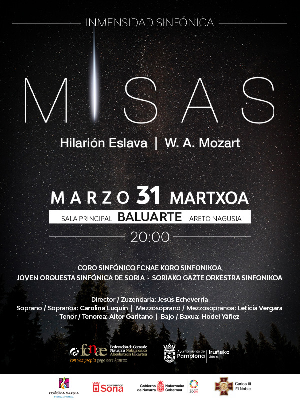 Inmensidad Sinfónica MISAS  Eslava y Mozart